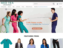 Tablet Screenshot of medtexuniforms-cherokee.com
